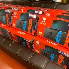 任天堂Nintendo Switch国行续航增强NS家用体感游戏掌机红蓝主机