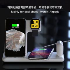 苹果11pro无线充电器四合一airpodspro快充Watch适用于三星iPhone