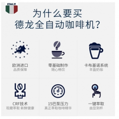 Delonghi/德龙 ECAM22.110.SB家用办公意式全自动咖啡机进口小型